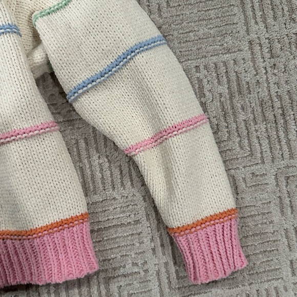 Colorful Striped Women's Sweater - Picture 10 of 11